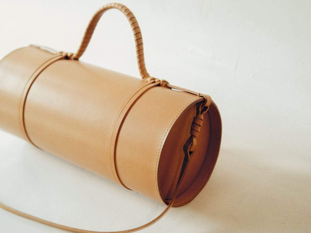 Woven Bamboo Bag in Natural - Tempo