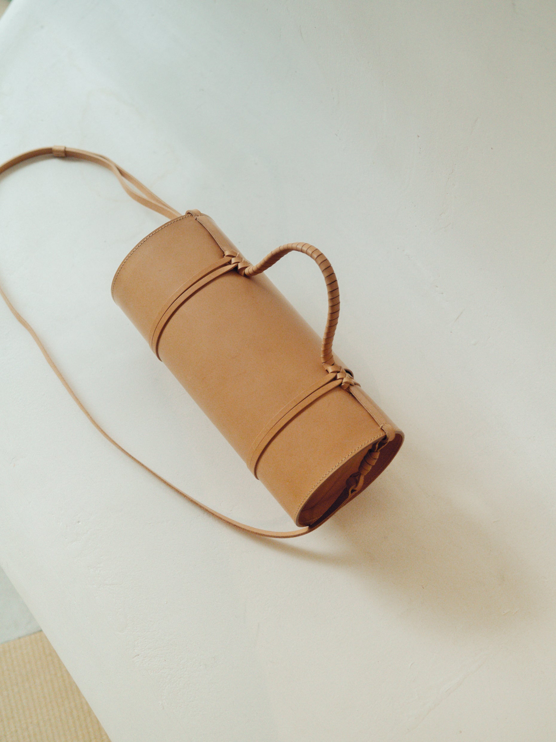 Woven Bamboo Bag in Natural - Tempo