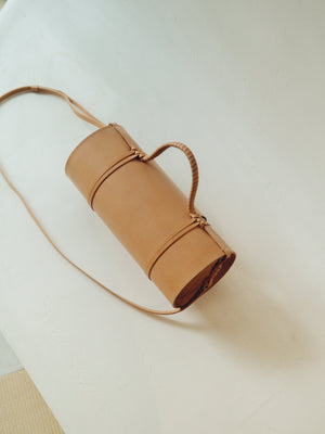 Woven Bamboo Bag in Natural