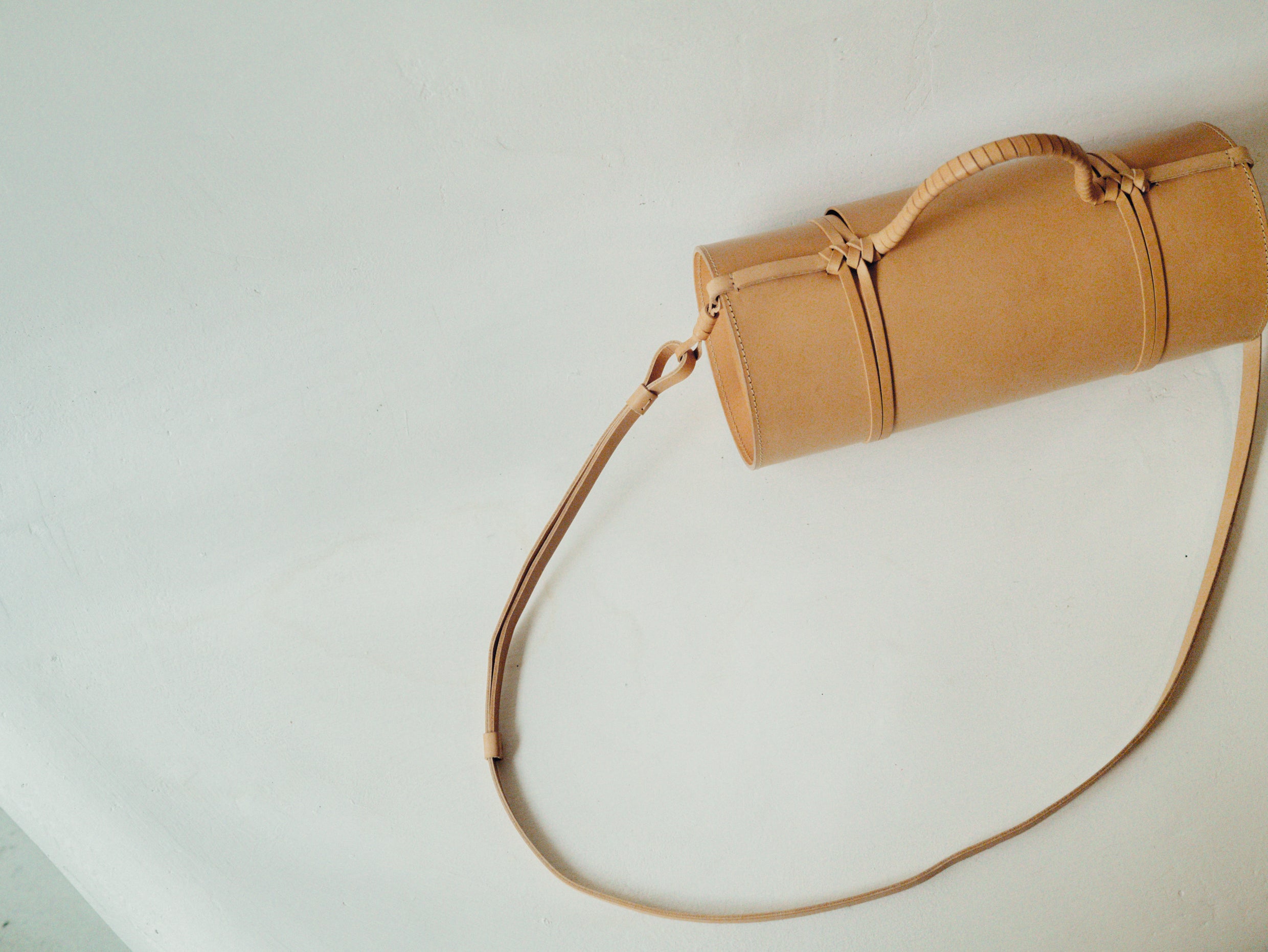 Woven Bamboo Bag in Natural - Tempo