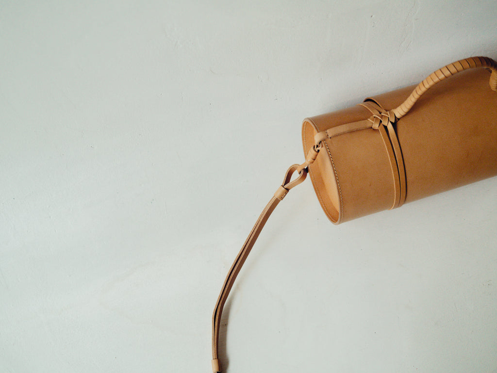 Woven Bamboo Bag in Natural - Tempo