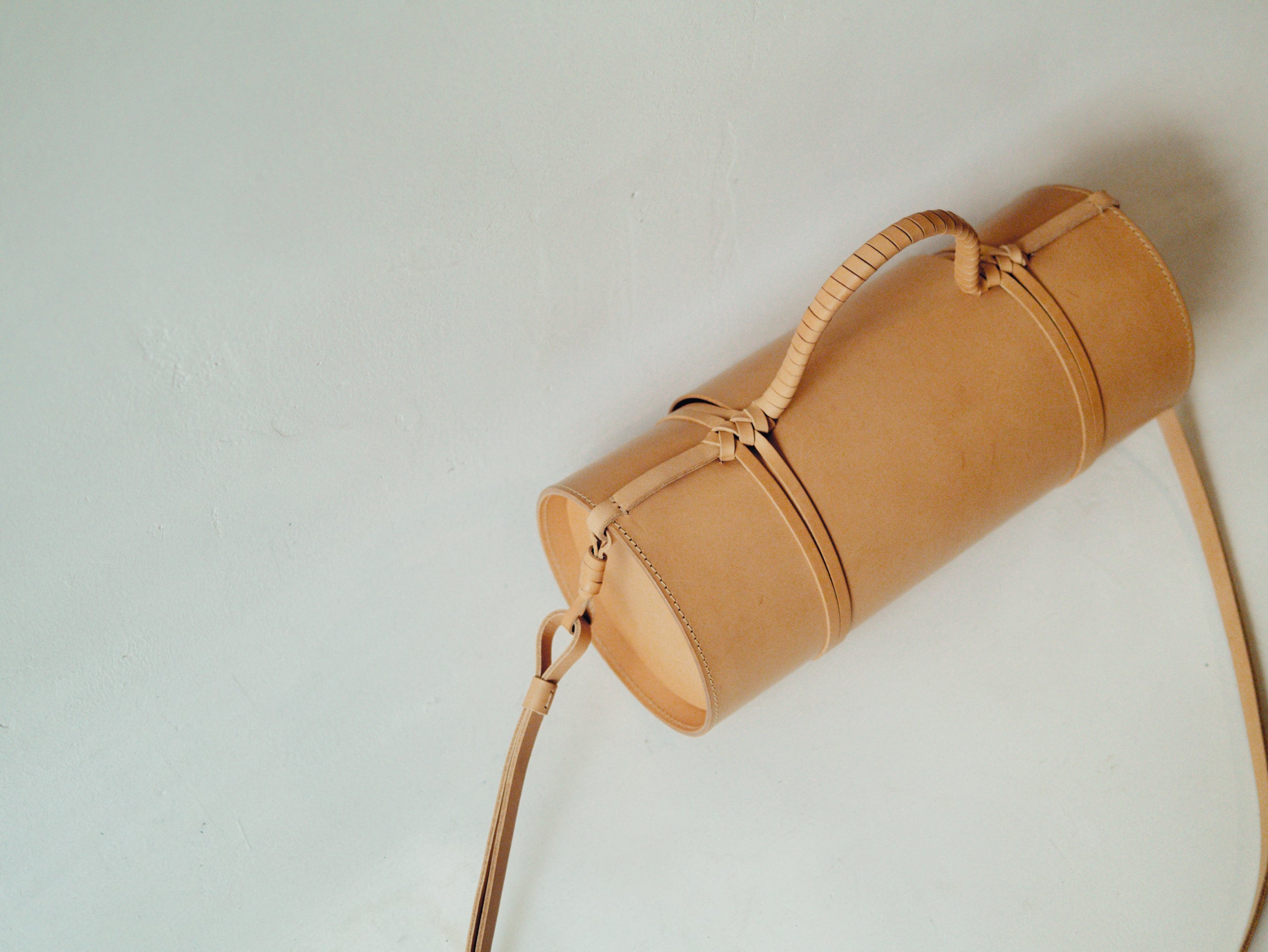 Woven Bamboo Bag in Natural - Tempo