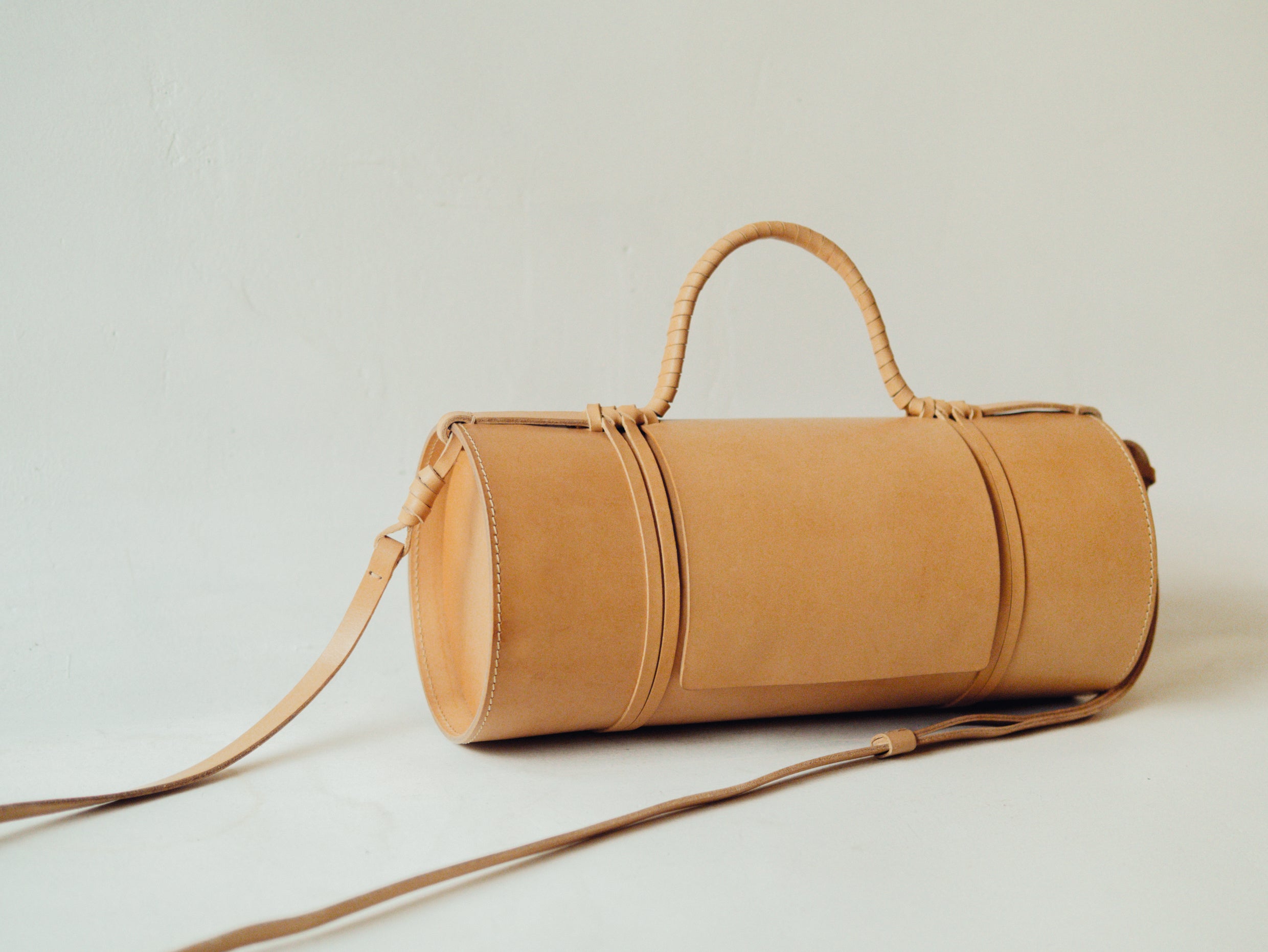 Woven Bamboo Bag in Natural - Tempo