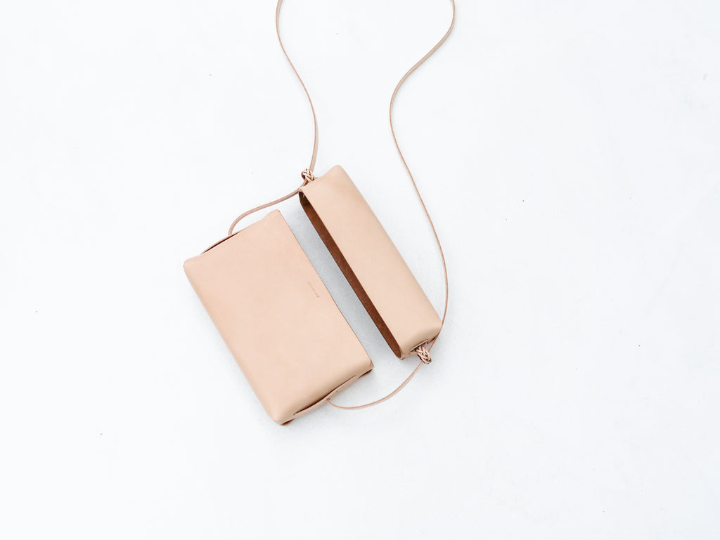 Woven Lid Bag in Natural - Tempo