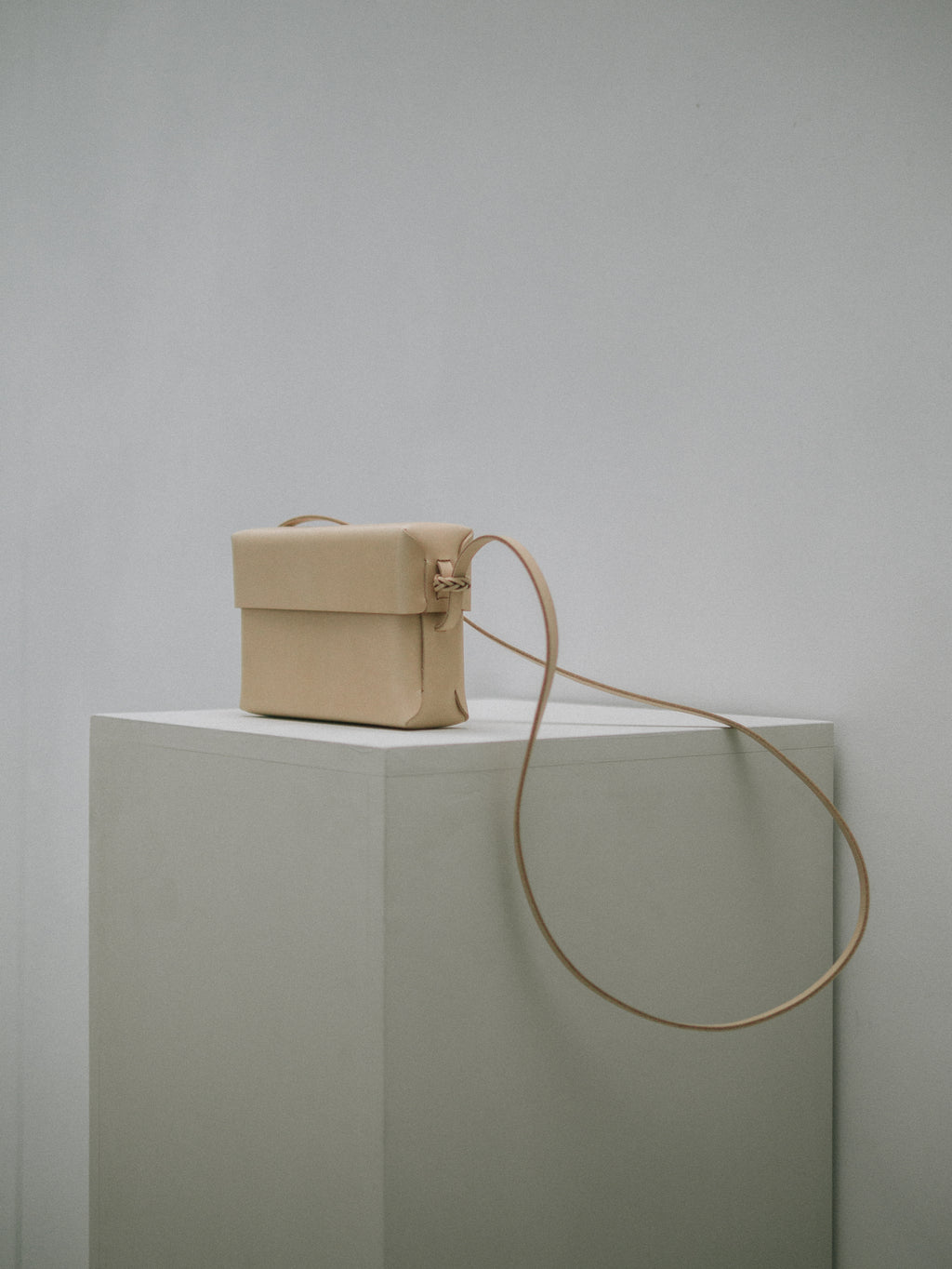 Woven Lid Bag in Natural - Tempo