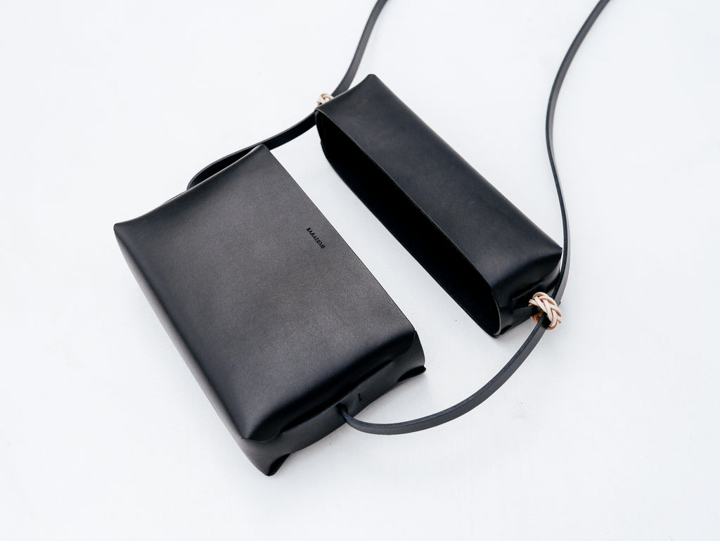 Woven Lid Bag in Black - Tempo