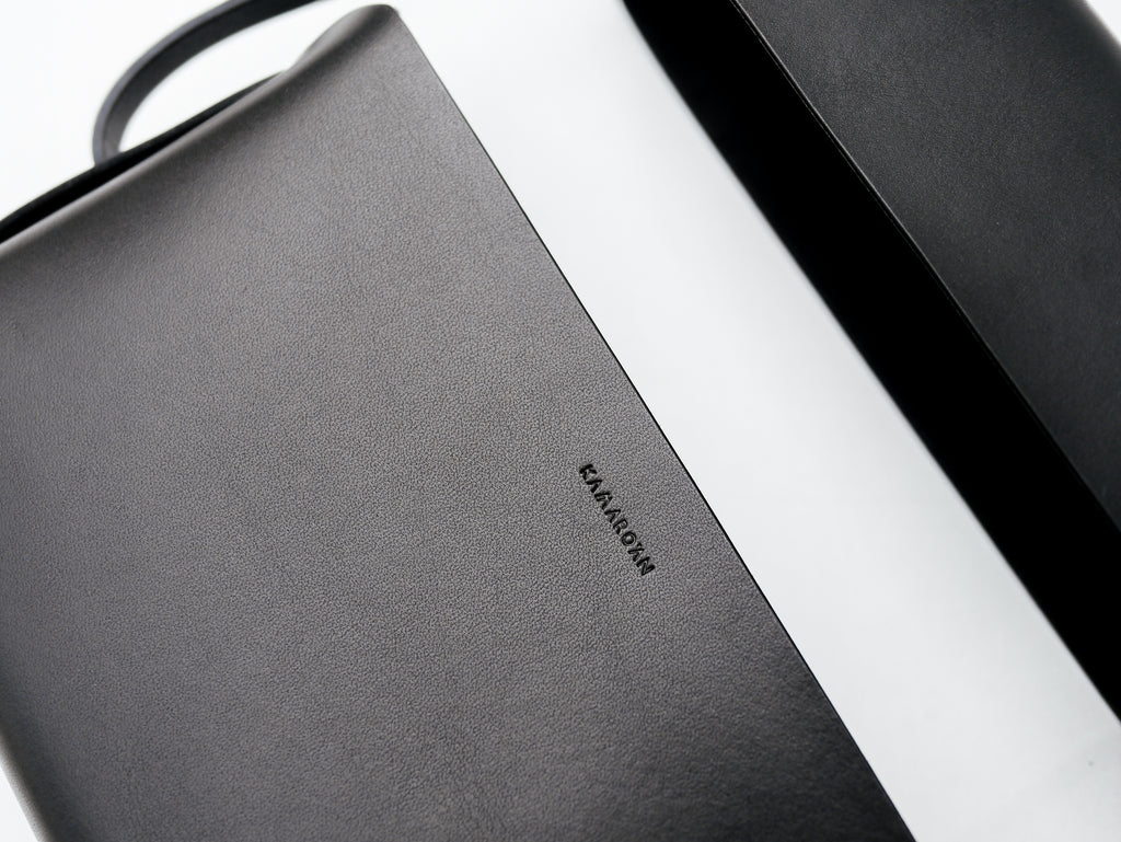 Woven Lid Bag in Black - Tempo