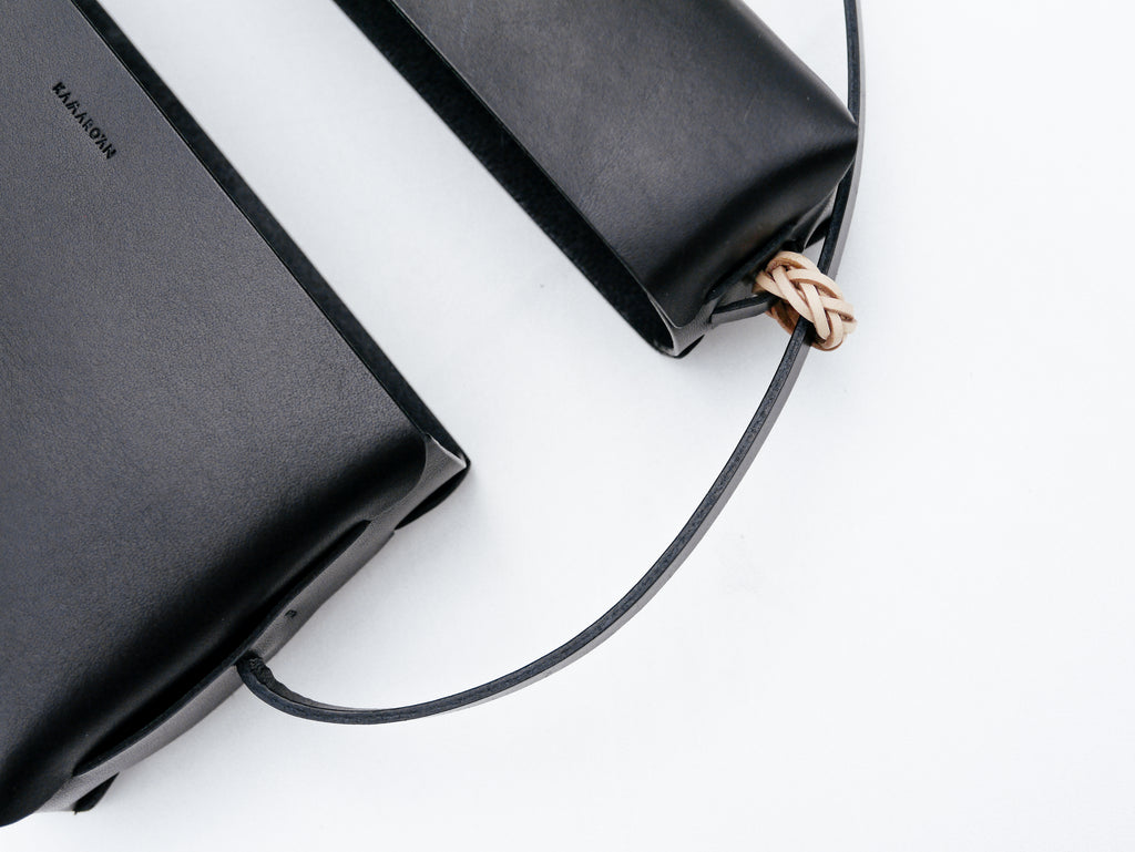 Woven Lid Bag in Black - Tempo