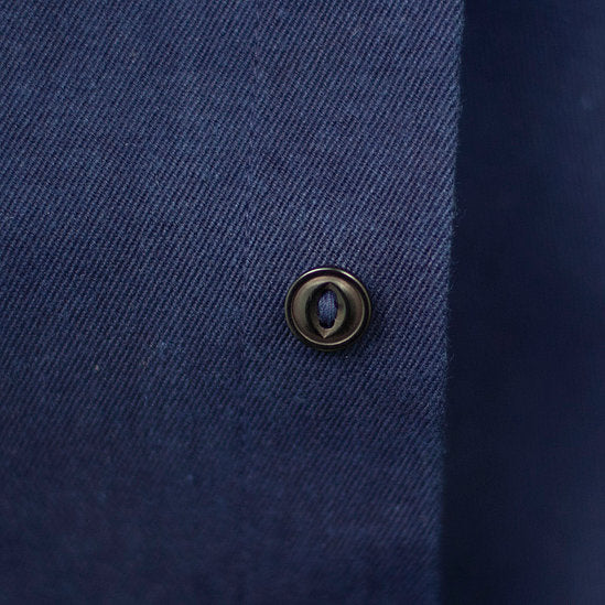 Work Shirt - Dark Indigo - 2x2 Cotton Twill Weave - Sukumo Natural Indigo Hand-Dyed - Tempo