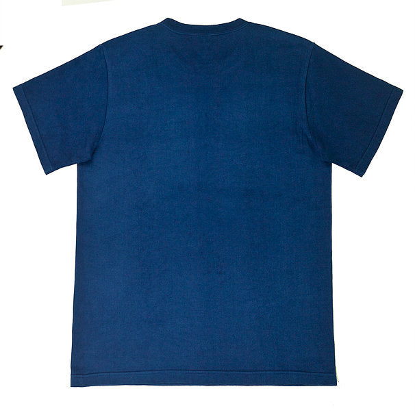 Tsuri-Ami Loopwheel T-Shirt II - Indigo - Sukumo Natural Indigo Hand-Dyed
