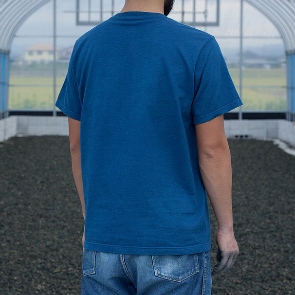 Tsuri-Ami Loopwheel T-Shirt II - Indigo - Sukumo Natural Indigo Hand-Dyed - Tempo