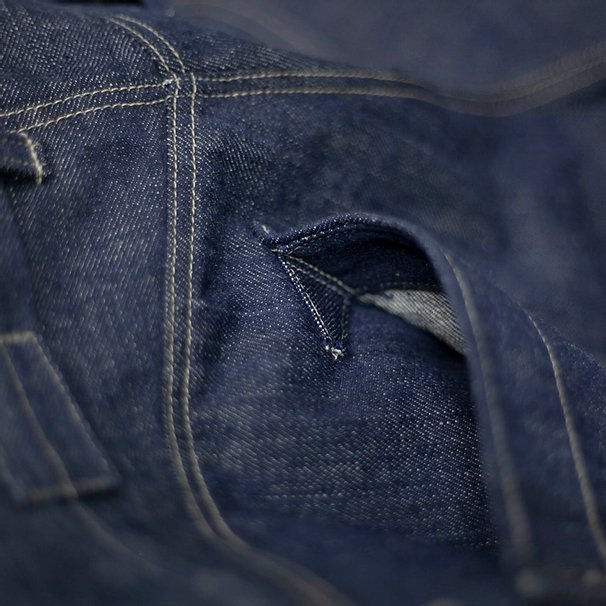 819 Denim 13.5oz Selvedge - Hi-Rise Wide Tapered - Sukumo Natural Indigo Hand-Dyed - Tempo