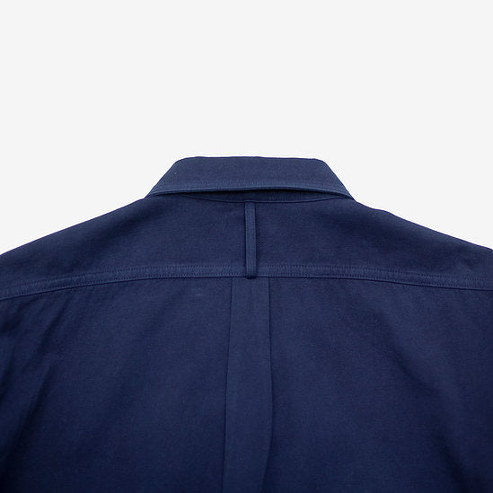 Work Shirt - Dark Indigo - 2x2 Cotton Twill Weave - Sukumo Natural Indigo Hand-Dyed - Tempo