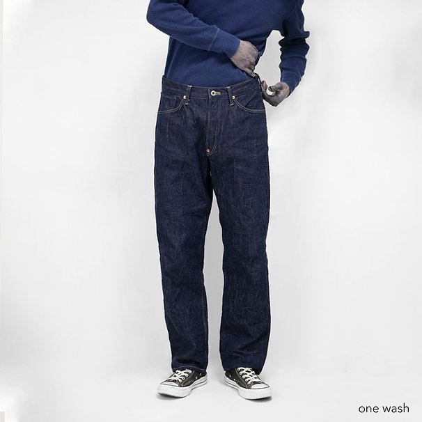 819 Denim 13.5oz Selvedge - Hi-Rise Wide Tapered - Sukumo Natural Indigo Hand-Dyed - Tempo
