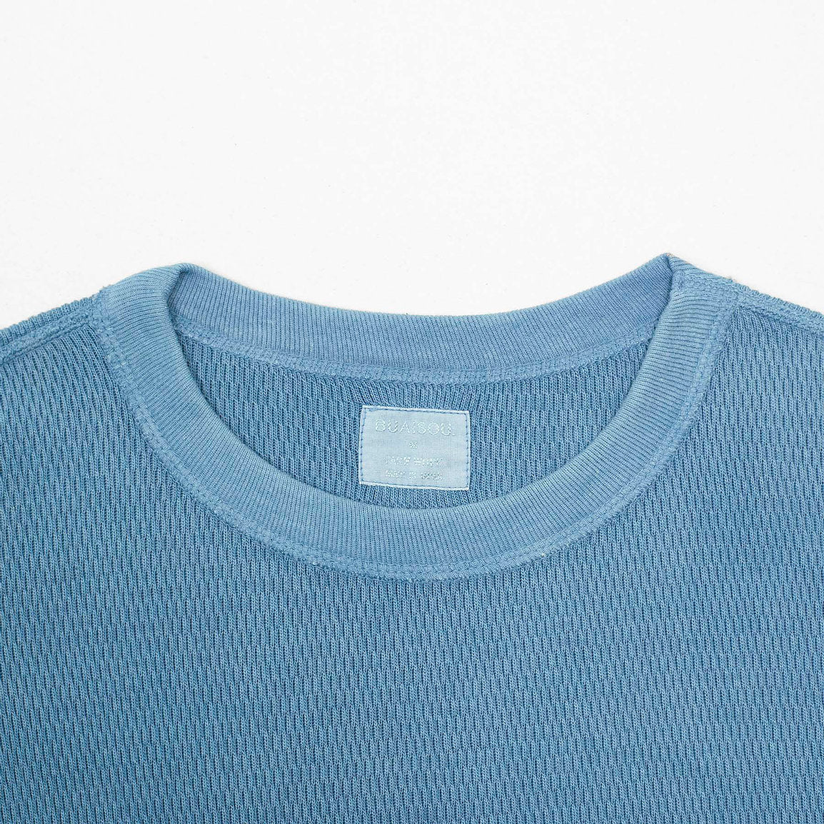 Thermal Long Sleeve - Light Indigo Cotton  - Sukumo Natural Indigo Hand-Dyed - Tempo
