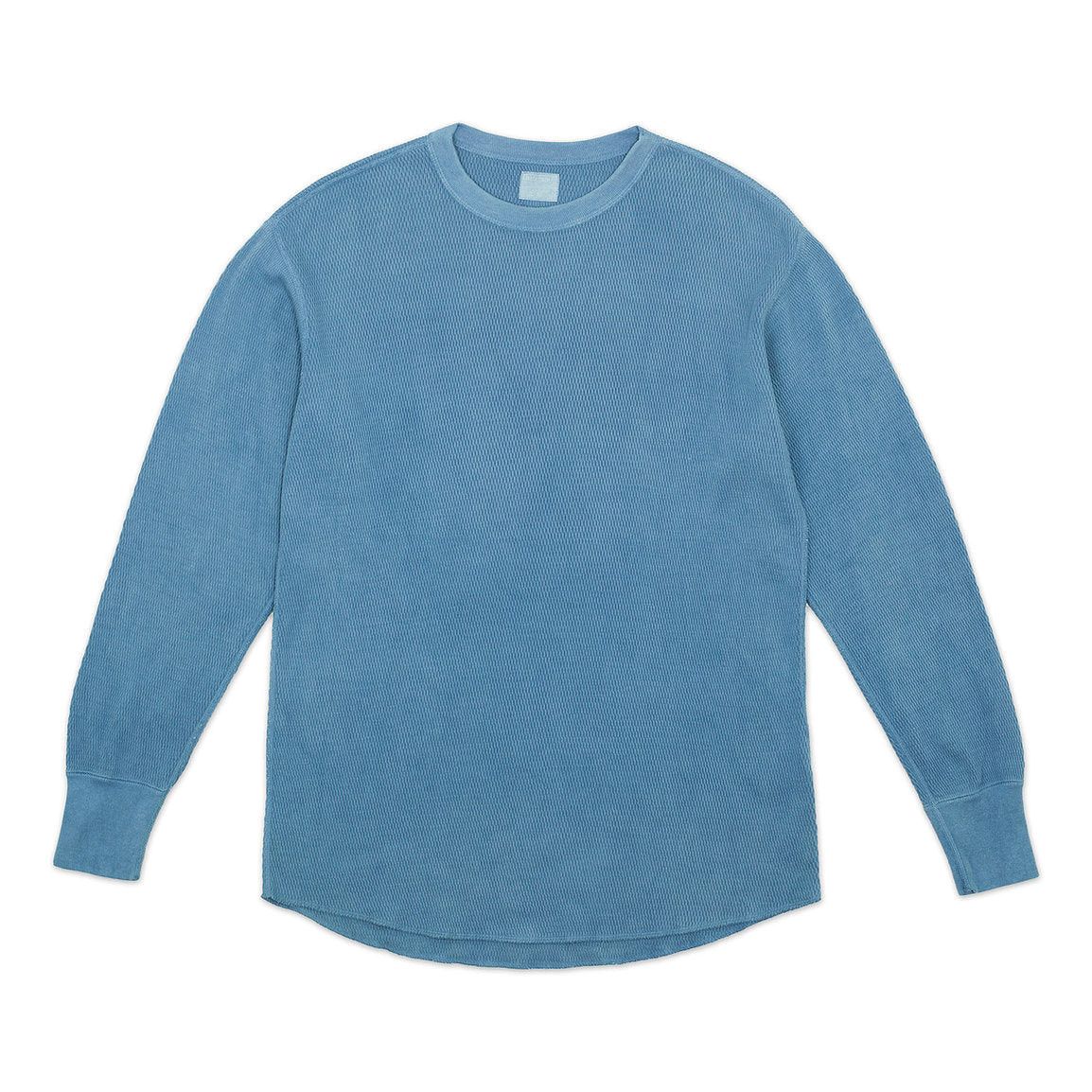 Thermal Long Sleeve - Light Indigo Cotton  - Sukumo Natural Indigo Hand-Dyed - Tempo
