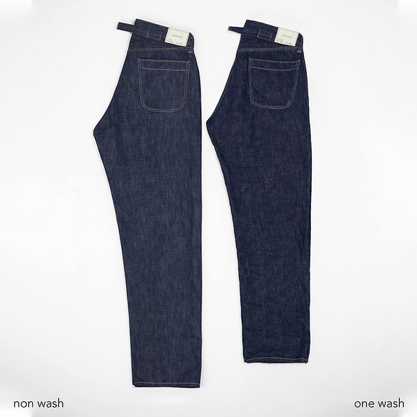 819 Denim 13.5oz Selvedge - Hi-Rise Wide Tapered - Sukumo Natural Indigo Hand-Dyed - Tempo