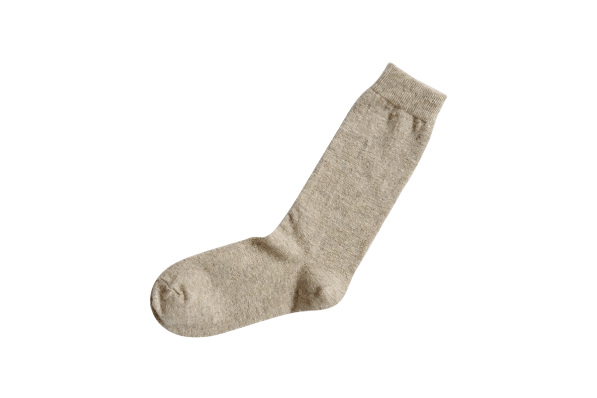 Cashmere Wool Socks in Beige - Tempo