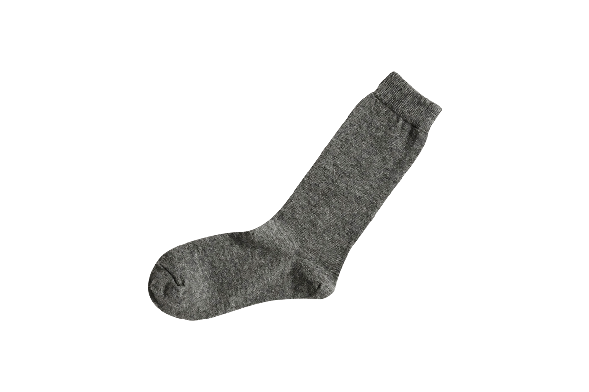 Cashmere Wool Socks in Charcoal - Tempo