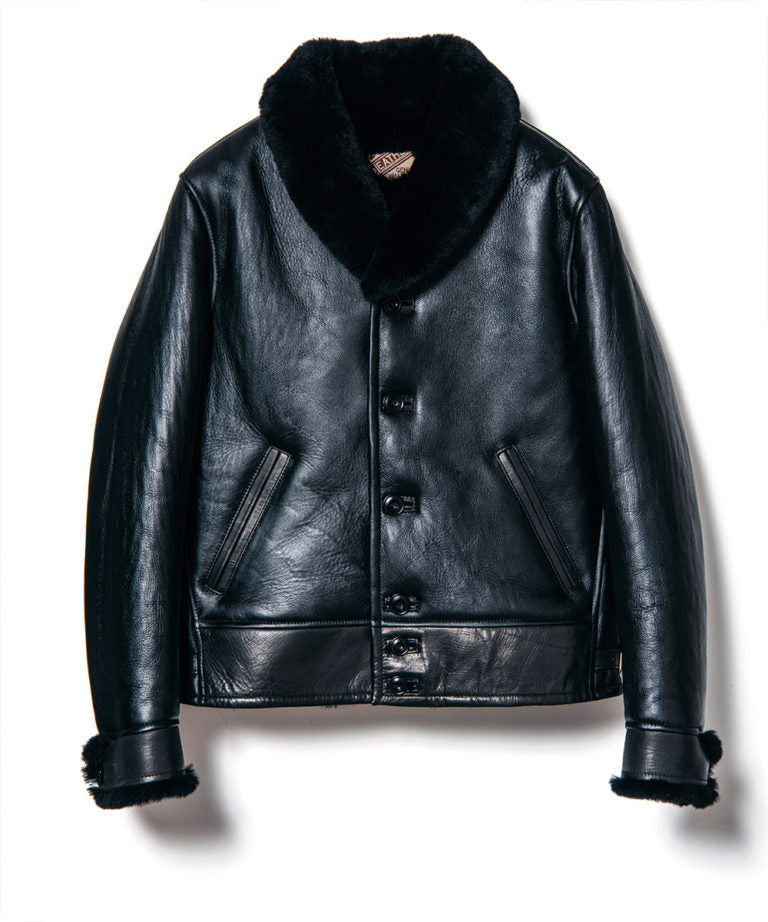 Colomer Mouton Cossack Jacket in Black  (CM-143) - Tempo