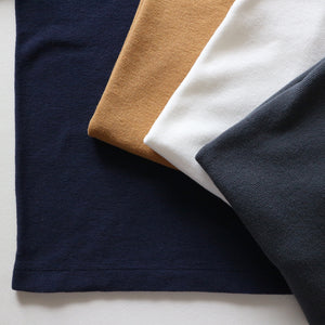 Rib Knit Dolman Sleeve Crewneck in Deep Navy