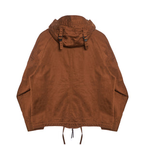 Foul Weather Parka in Brown Backsatin