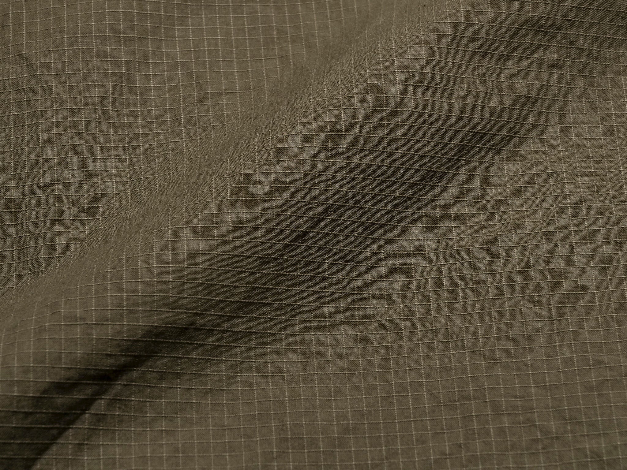 "Bernard III" Cotton Ripstop Vest in Olive Green - Tempo