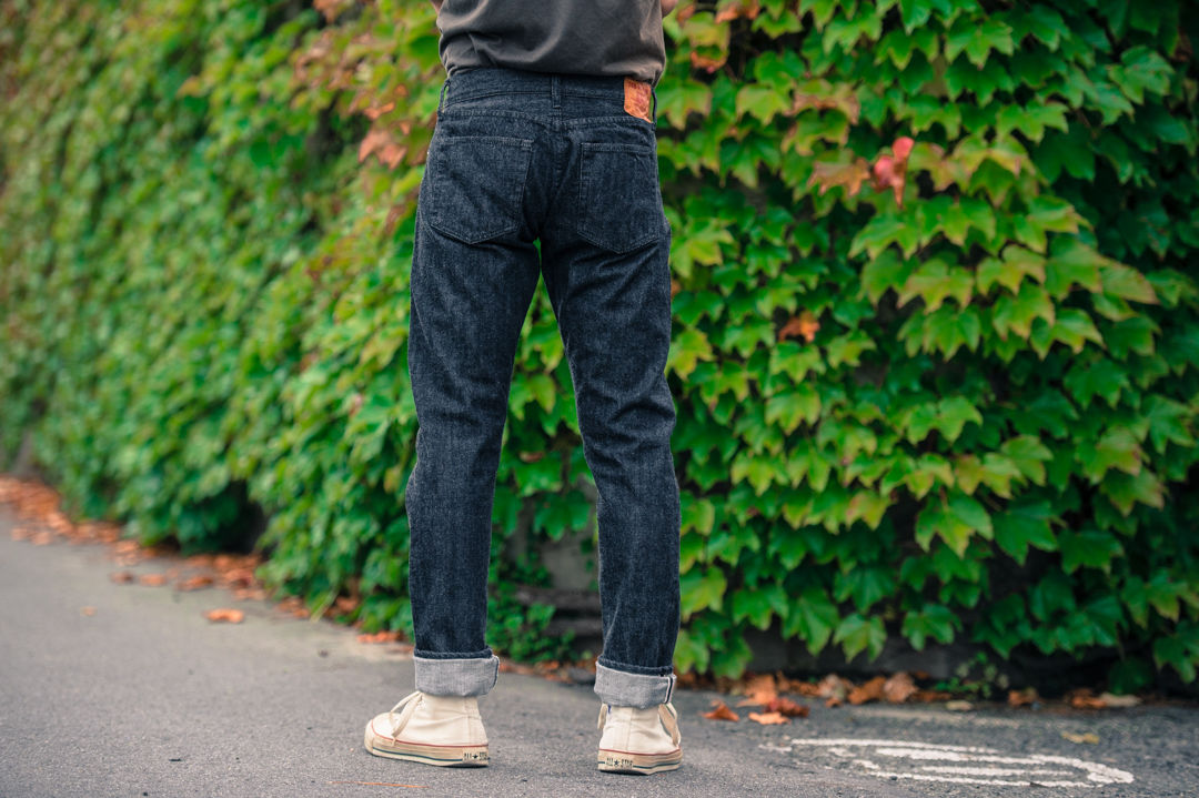 13oz Slim 50's Black Selvedge Jean - One Washed - Tempo