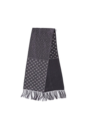 Silk Calico Fringe Stall in Graphite - Tempo