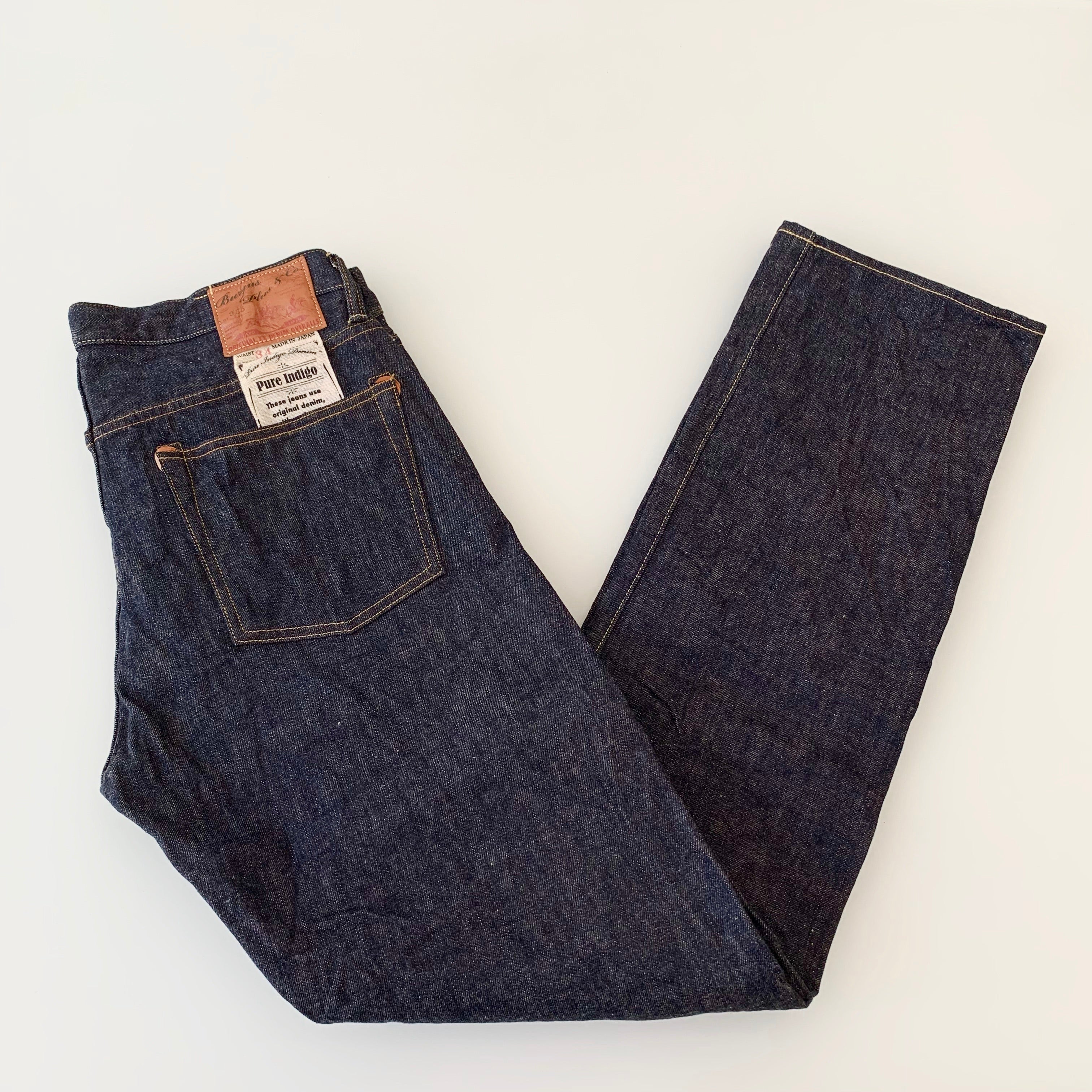 Natural Indigo 14.5oz  Selvedge Jeans 1955 XX Model - Narrow Straight - OW (955-XX) - Tempo