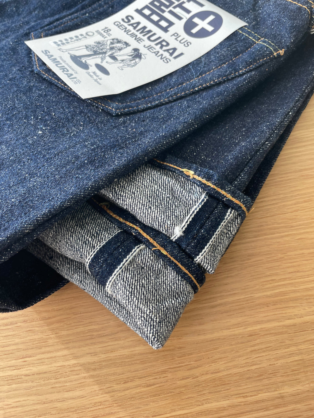 18oz Japanese Organic Cotton AI + Selvedge Denim - Slim Straight OW - Tempo