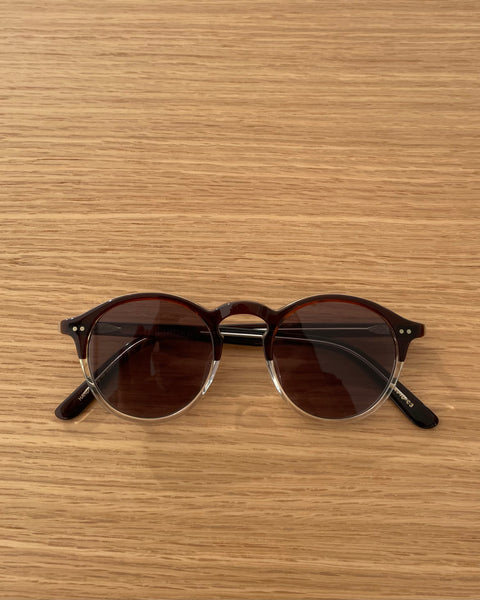 O. J. GLOBE SPECS OPTICAL CO. - David in Dark Beer x Clear Cellulose  Acetate - Tempo