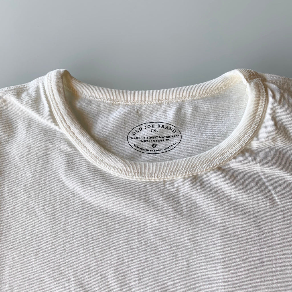Tube Tee Crew Neck in Off White - Tempo