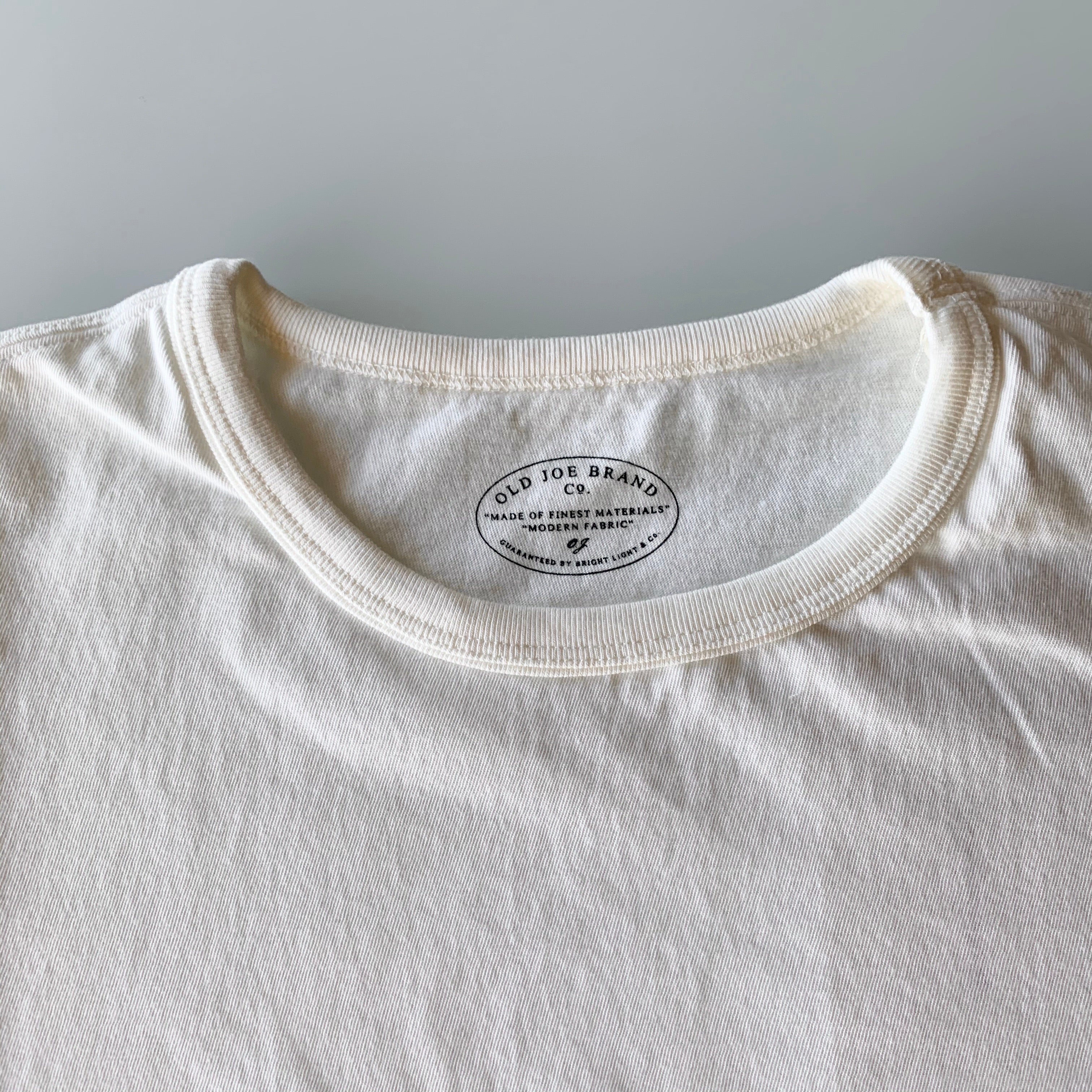 Tube Tee Crew Neck in Off White - Tempo