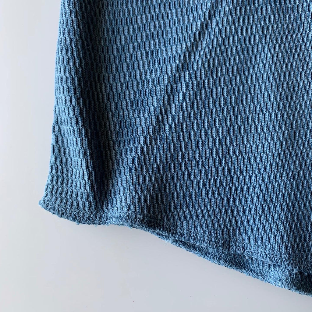 Thermal Long Sleeve - Light Indigo Cotton  - Sukumo Natural Indigo Hand-Dyed - Tempo