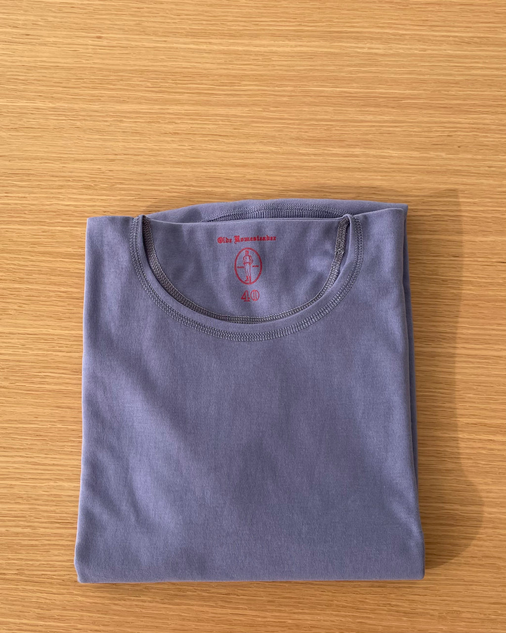 US004 Crew Neck Long Sleeve in French Blue - Tempo