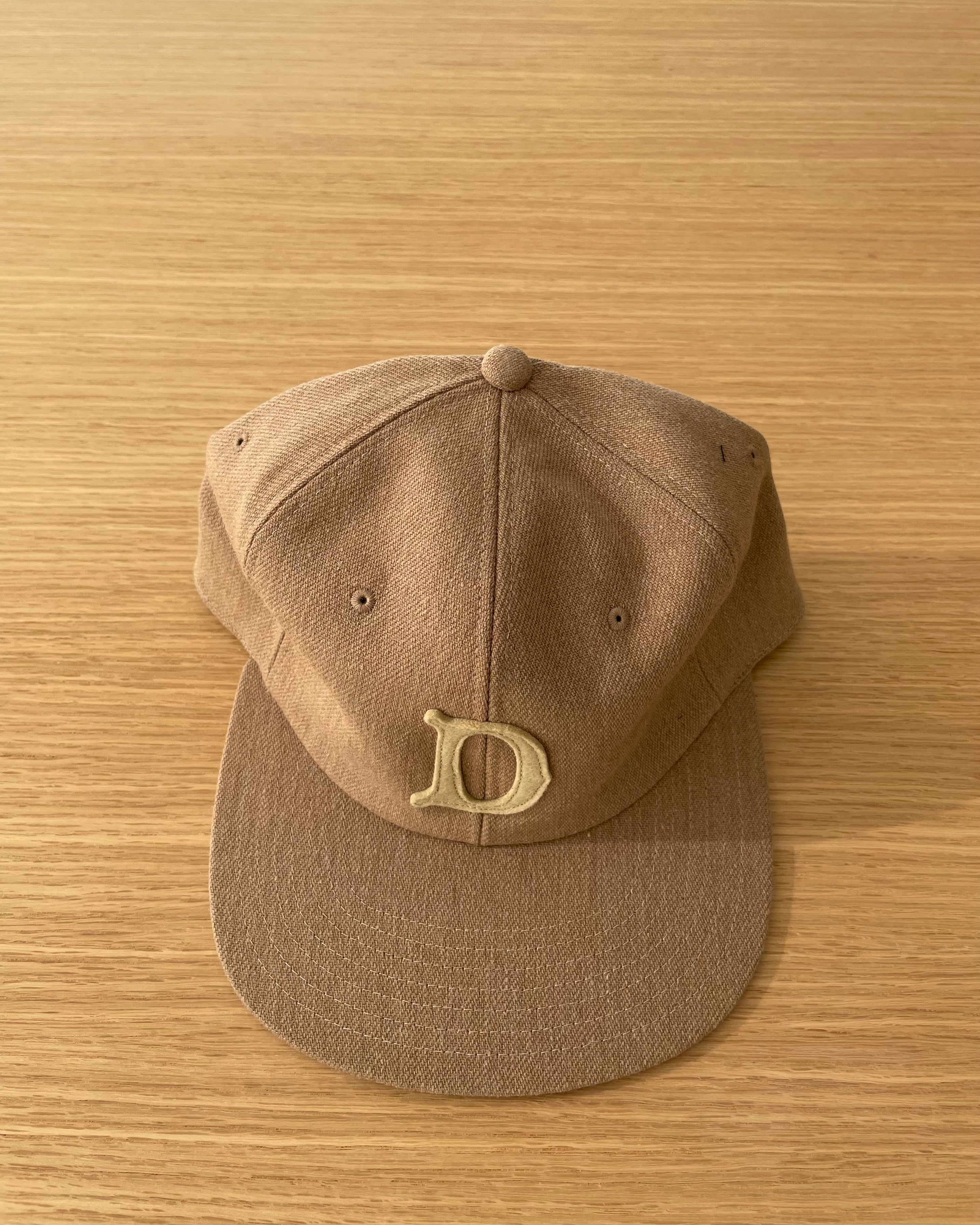 Baseball Cap in Beige Wool Cotton - Tempo