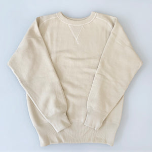 Tsuri-Ami Loopwheel Freedom-Sleeve Sweatshirt in Ivory