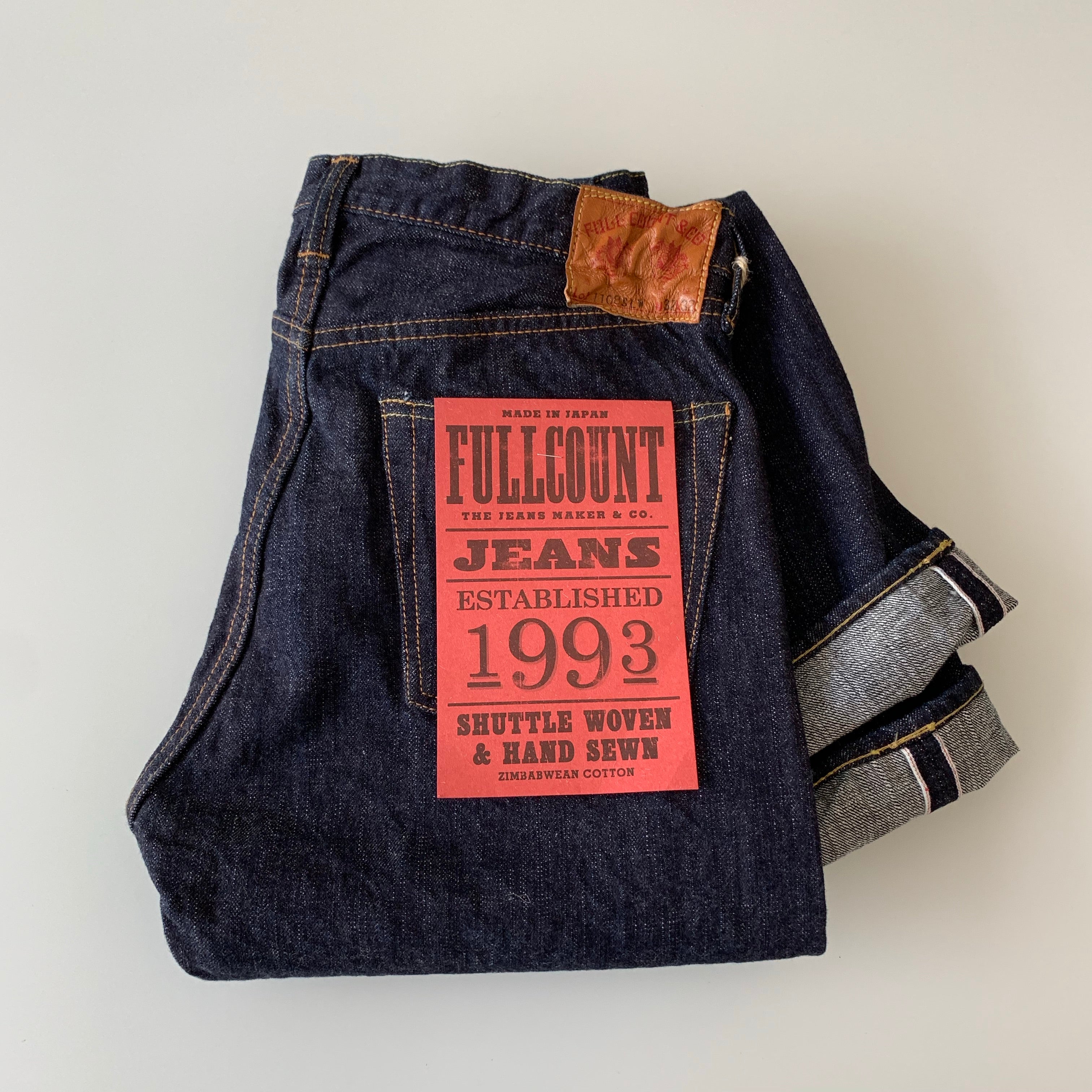 Narrow Straight Denim 14.5oz. Selvedge Slub Yarn - OW - 1108SLW - Tempo