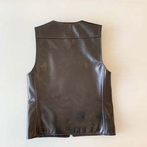 Teacore Vintage Pony Zip Vest in Black (PV-05) - Tempo