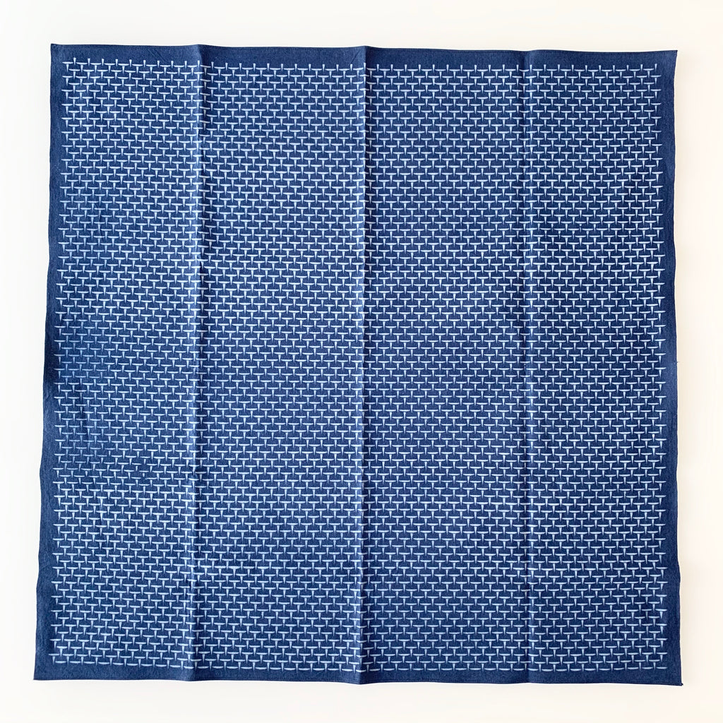 Furoshiki Ami - Sukumo Natural Indigo Hand-Dyed - Tempo