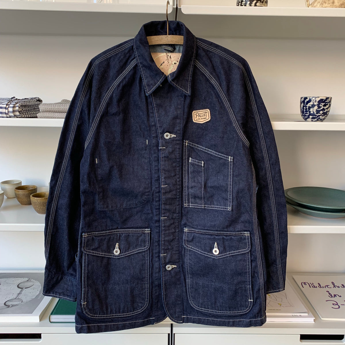 pallet life story Painter Jacket in Indigo Tempo