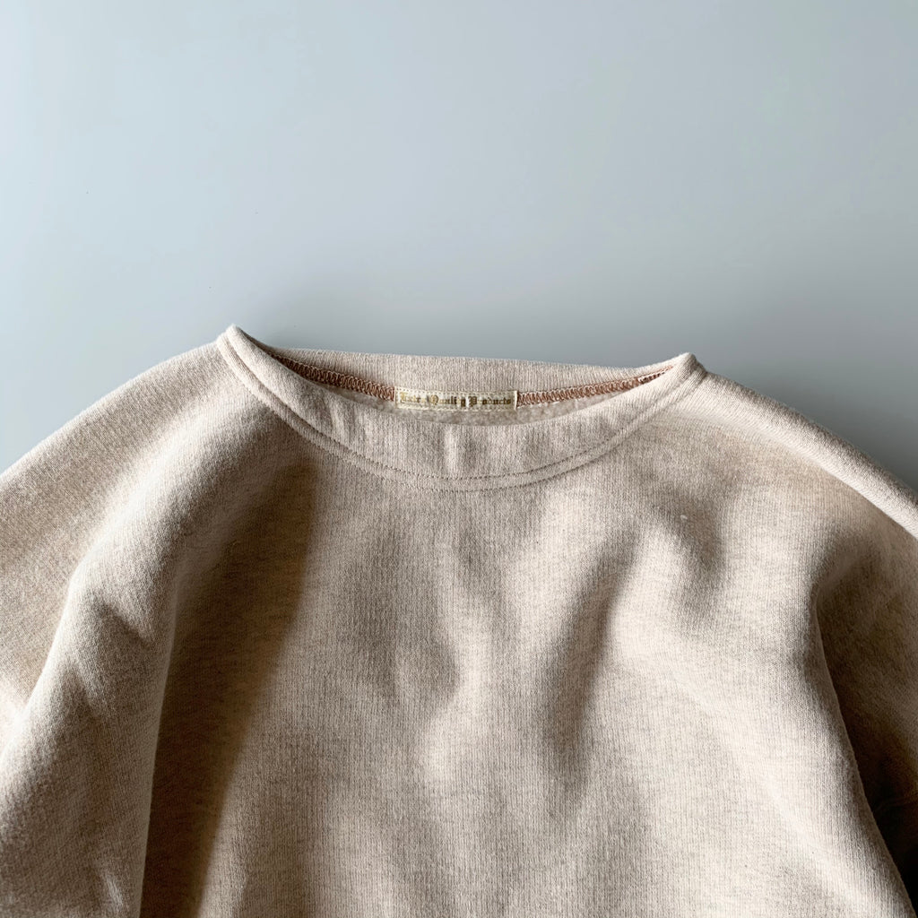 EQP001 Crew Neck Long Sleeve in Oatmeal - Tempo