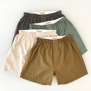 Woven Boxer - Olde Covert Chambray in Green