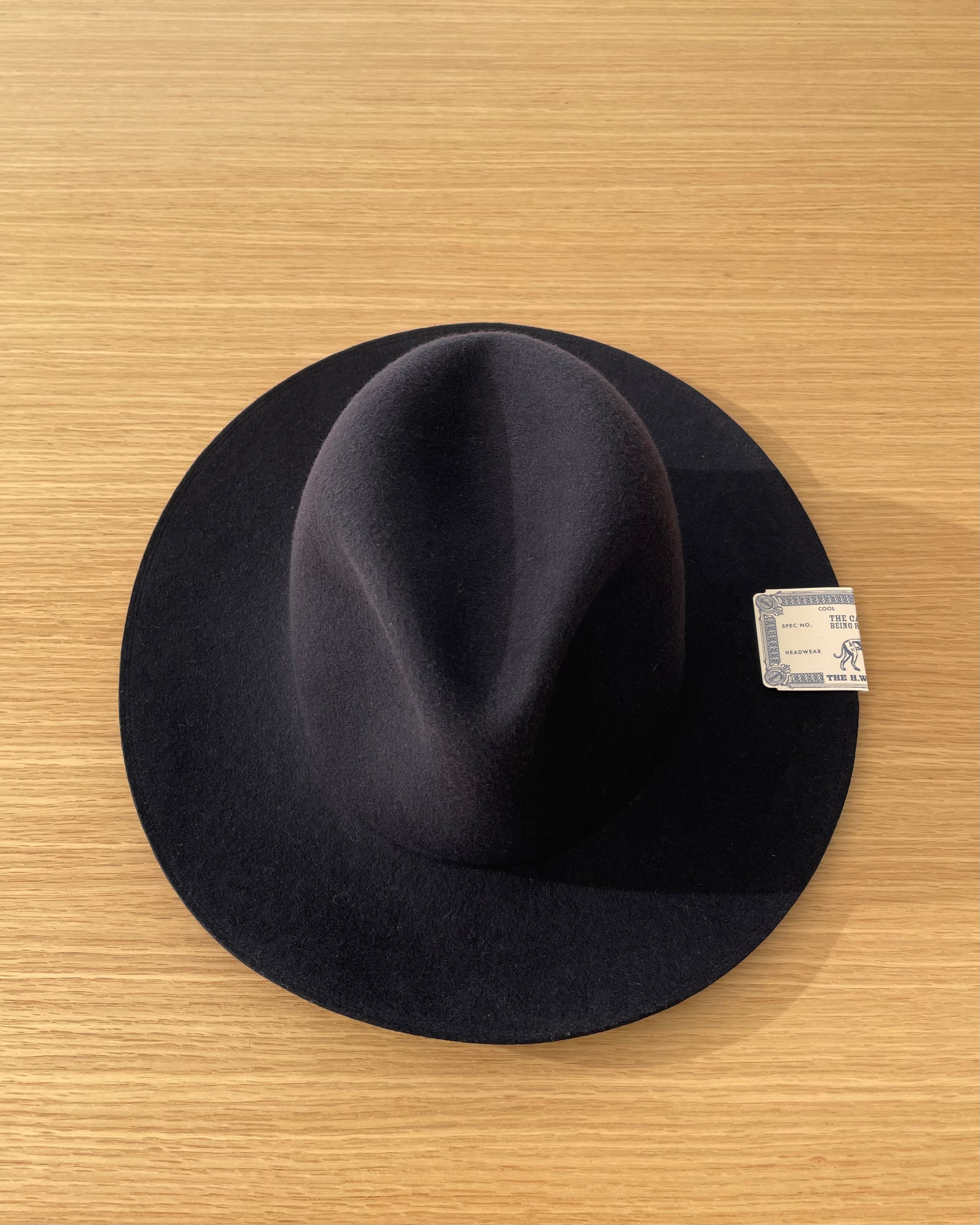 Travelers Hat in Navy Merino Wool Felt - Tempo
