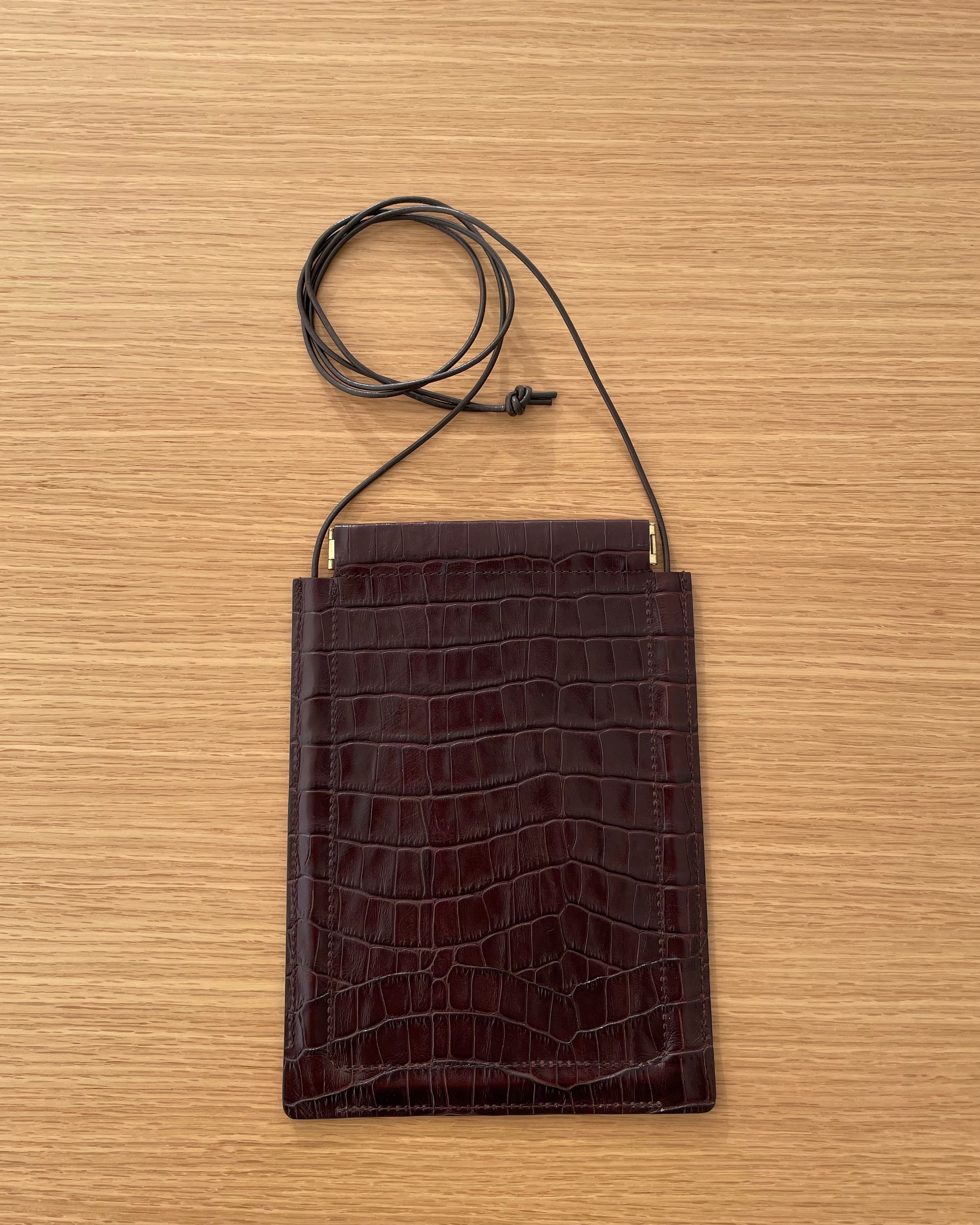 Clasp Bag in Choco