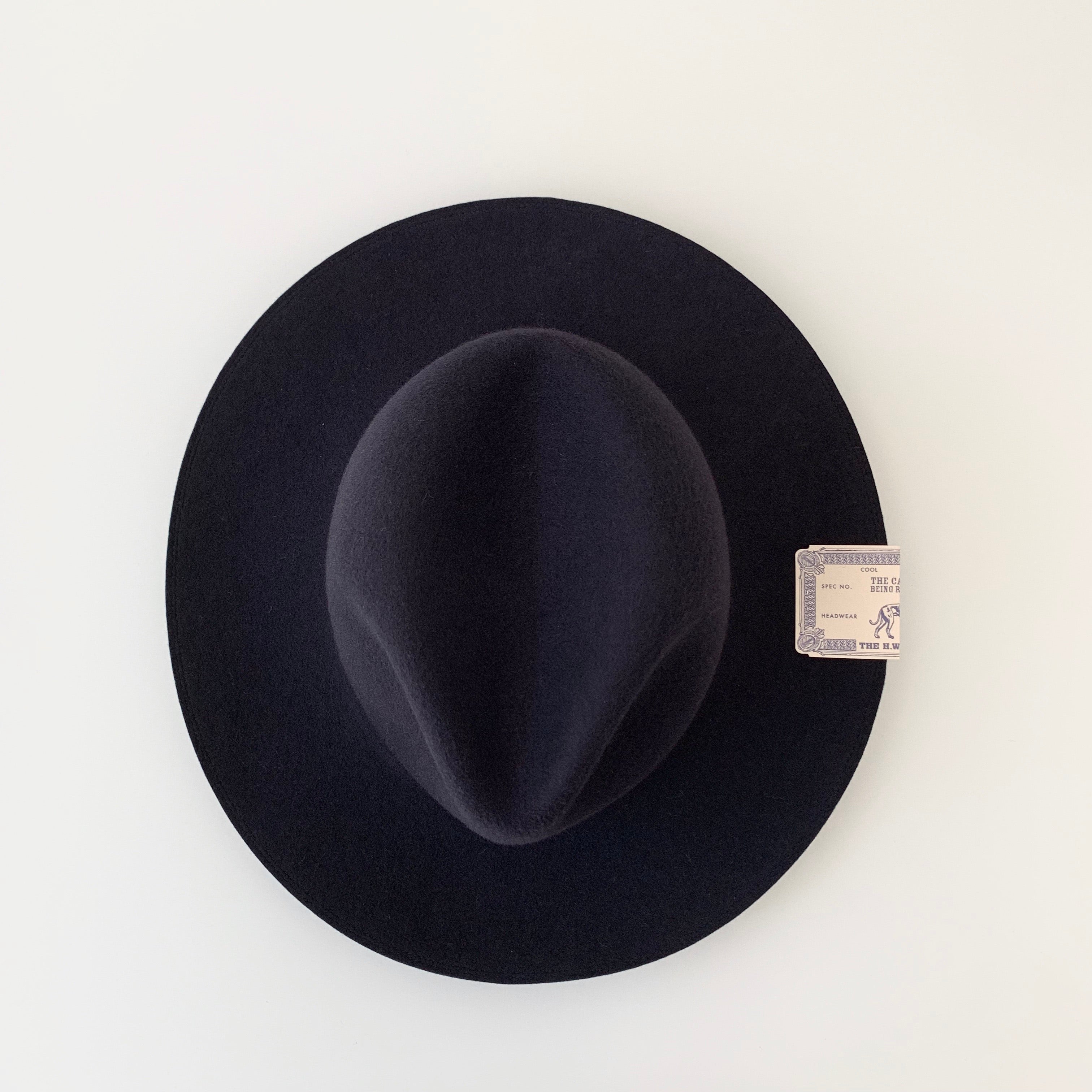 Travelers Hat in Navy Merino Wool Felt