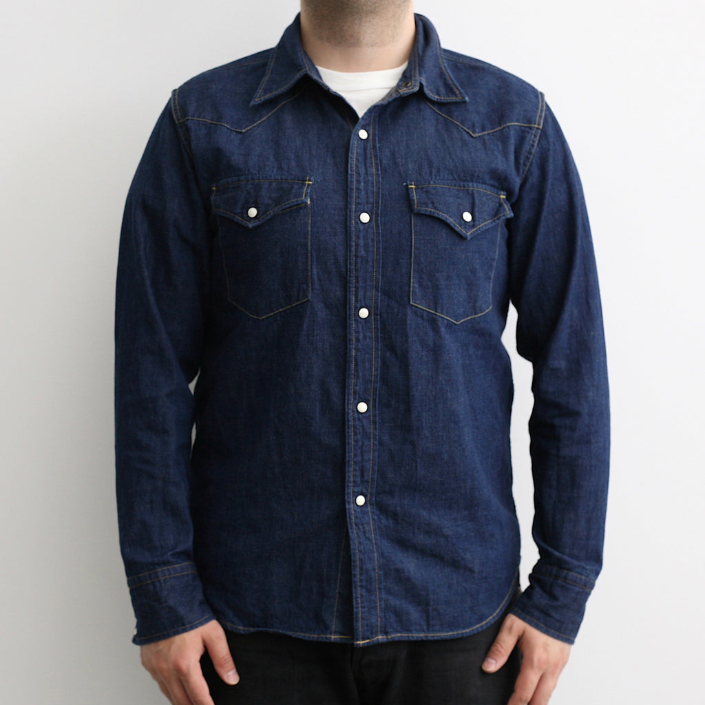 4894 - 8oz. Selvedge Denim Western Shirt - Tempo