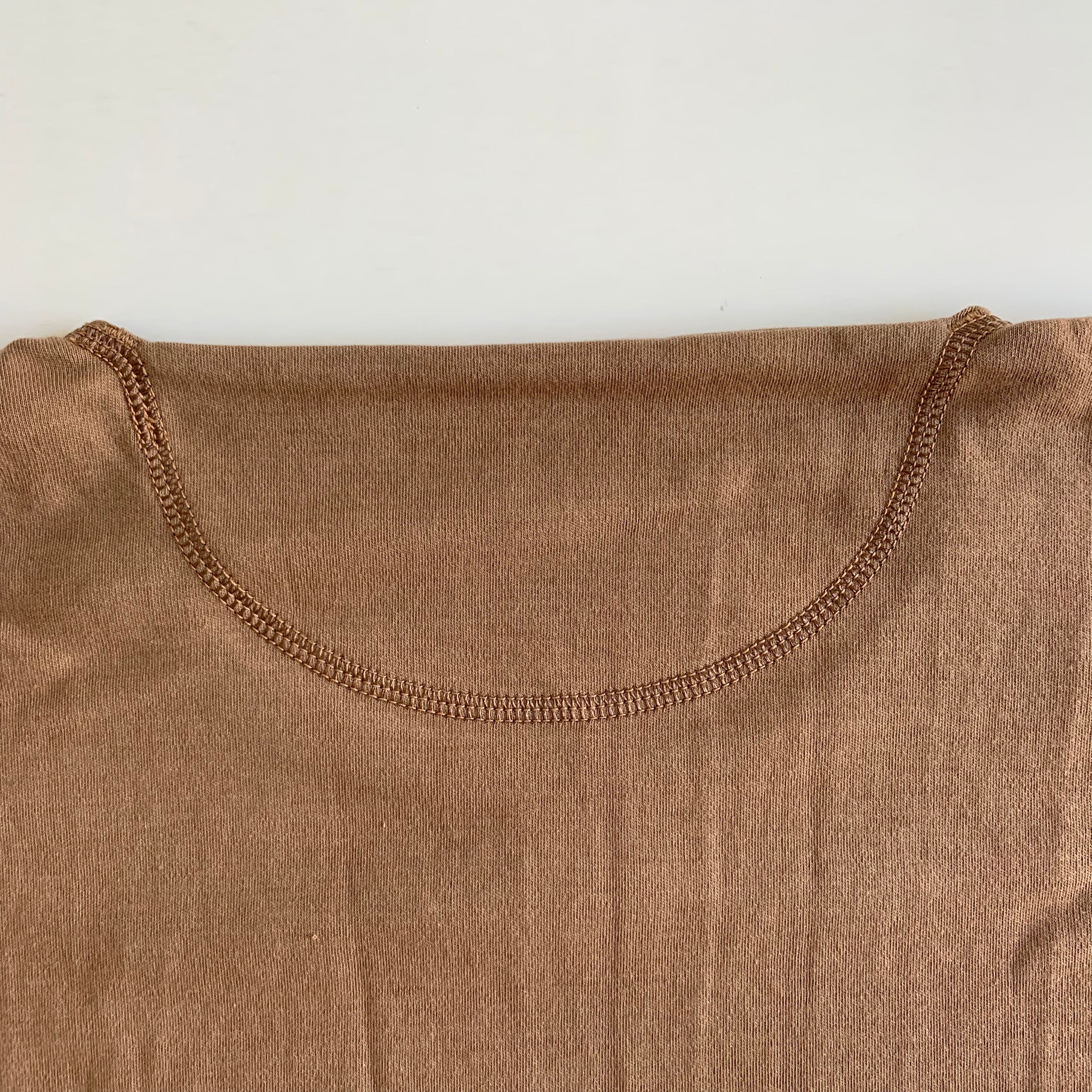 US004 Crew Neck Long Sleeve in Rustic Brown - Tempo