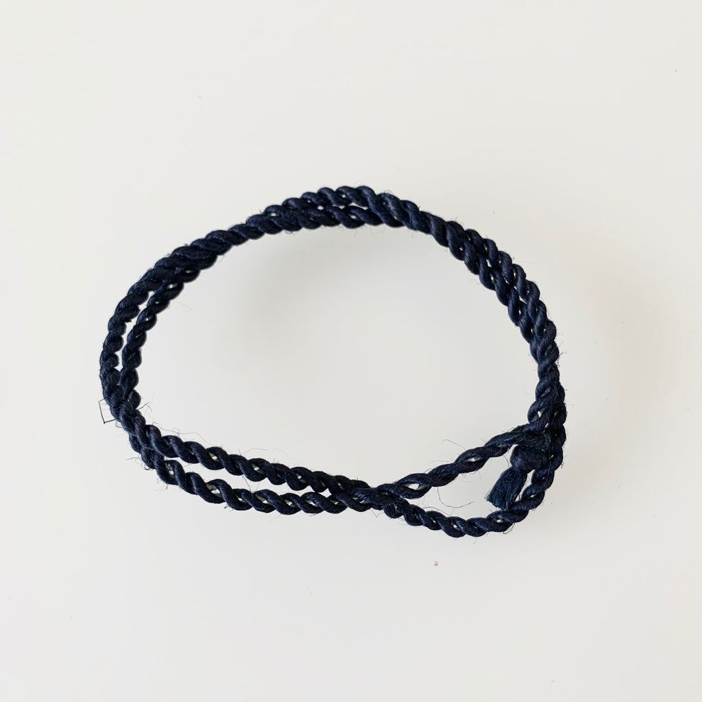 Hemp Bracelet - Sukumo Natural Indigo Hand-Dyed - Tempo